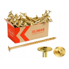 Vis à bois bichromatée - tête ronde - filetage partiel - empreinte torx - pointe anti-fendage image 1