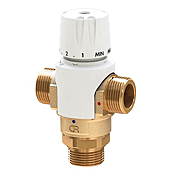 Mitigeur habitat thermostatique sanitaire et solaire réglable 35-60°, 20x27 MMM image