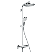 Colonne de douche thermostatique Showerpipe Crometta S240 - chrome - 1 jet image