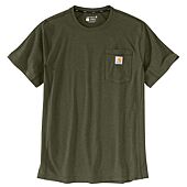 T-shirt manches courtes anti-tâches avec poche FORCE FLEX POCKET - Vert militaire image