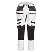 Pantalon DX4 poches flottantes démontables Blanc/Gris image