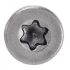 Vis à bois à agglomere tête fraisée six lobes - Filetage partiel - Inox A2 image 2