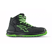 Chaussures de sécurité hautes LAKE UK ESD S3 CI SRC - Noir/Vert image