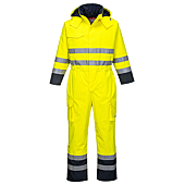 Combinaison de pluie Hi-Vis Bizflame Jaune/Marine image