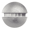 Vis à bois tête fraisée bombée fendue - Inox A4 image 2
