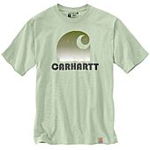 T-shirt de travail en coton à manches courtes logo Carhartt® poitrine - Vert image