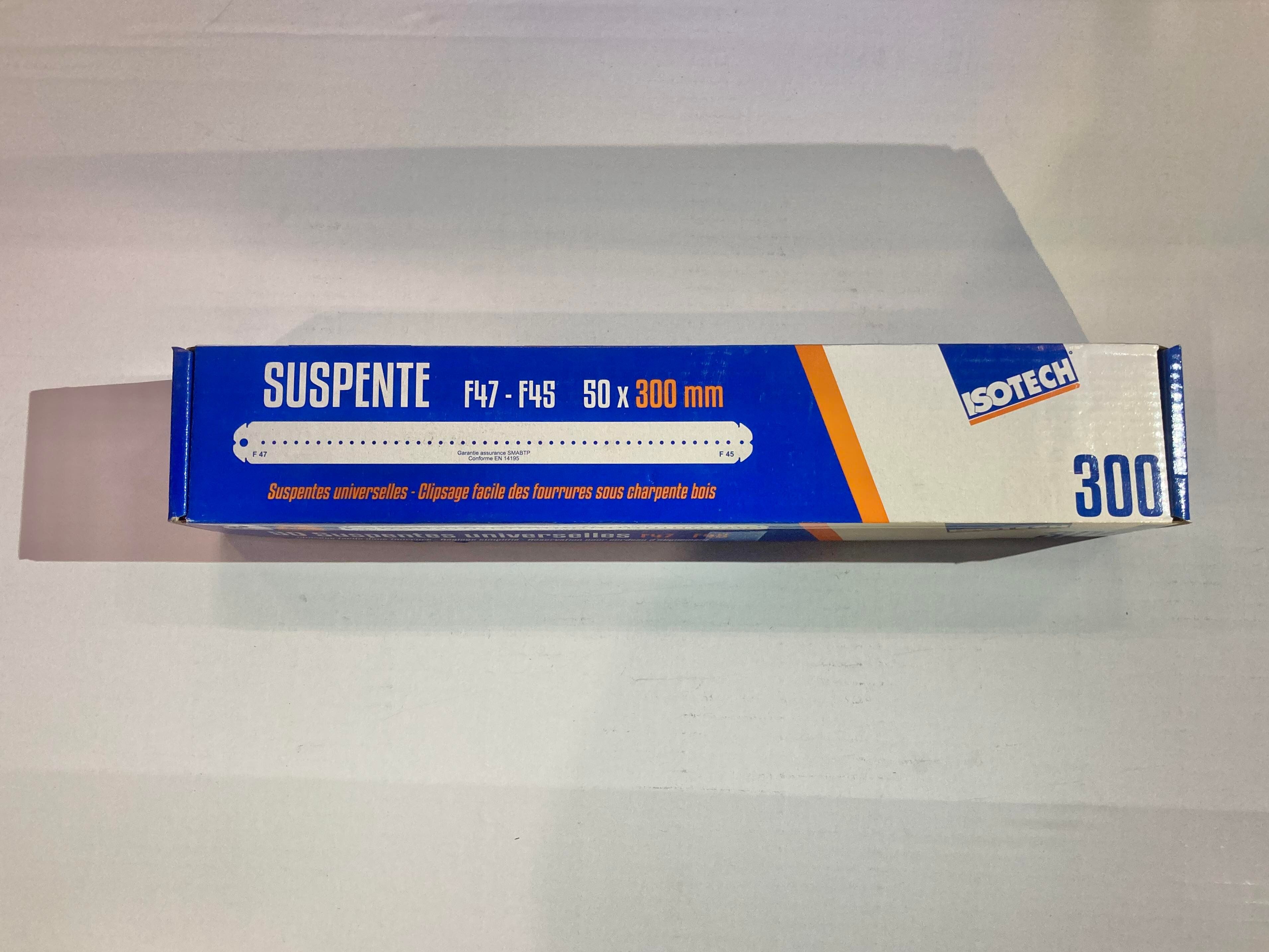 50 Suspentes SIXBOX (Plafond-Sous Toiture) EMB-Isolation 260mm
