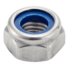 Ecrou hexagonal indesserable lubrifié avec bague nylon - Inox A2 image 0