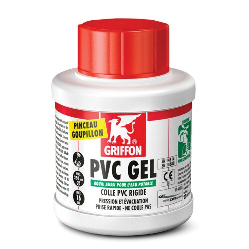 Colle PVC eau potable gel - en pot - A pinceau image