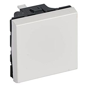 Interrupteur ou va-et-vient 10AX 250V Mosaic Easy-Led 2 modules - blanc image