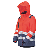 PARKA HV FEMME IRMA ROUGE FLUO/NAVY image
