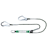 Longe double à absorbeur EDGE corde tressée avec 2 connecteurs acier ouverture 50mm image