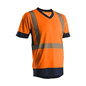 T-shirt de travail manches courtes haute visibilité KYRIO - Orange FLuo image