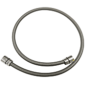 Flexible haute pression 10 BARS chrome F / F 1/2“ Longueur 1,25 m Spécial pour kit hygiénique Pas d’antitorsion image