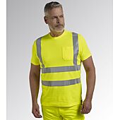 T-shirt de travail haute visibilité - Jaune Fluo ISO 20471 image