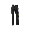 Pantalon de travail Stretch multipoches ATOM - Noir image 4