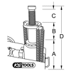 Crics hydropneumatiques courts image 1