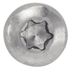 Vis à tole tête cylindrique large six lobes - Inox A4 image 2