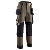 Pantalon de travail stretch Ripstop CRISTOBAL - Marron image