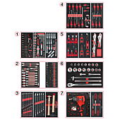 Composition d’outils 7 tiroirs pour servante, 337 pièces image