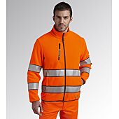 Sweat de travail polaire haute visibilité PILE - Orange Fluo ISO 20471 image