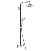 Colonne de douche thermostatique Showerpipe Croma Select E 180 - chrome - 2 jets image