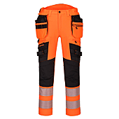 Pantalon DX4 Hi-Vis poches flottantes Orange/Noir image