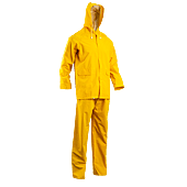 Lot de 10 - Ensemble de pluie de travail PVC SET - Jaune image