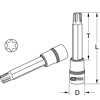 Douilles tournevis RIBE®, L.200 mm image 1