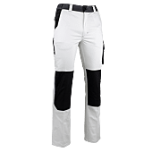 Pantalon de travail VAISSEAU - BLANC/GRIS charcoal image