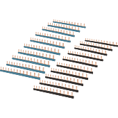 (Lot de 20) 10 peignes bleus + 10 peignes noirs - 13 modules image