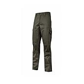 Pantalon de travail en coton stretch GUAPO - Vert Foncé image