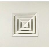 Diffuseur carré - Alu laqué blanc image