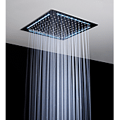Douche de tête - Cadre LED blanc froid d'ambiance + pomme Rain Light Quadro image