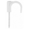 Boite de 100 - Crampon avec clou en acier zingué - Nylon Blanc image 0