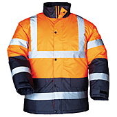 Parka d'hiver de travail haute visibilité ROADWAY - Orange FLuo image