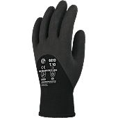 Lot de 10 paires de gants EUROWINTER enduit mousse latex noir dos aéré image