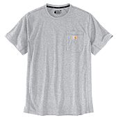 T-shirt manches courtes anti-tâches avec poche FORCE FLEX POCKET - Gris image