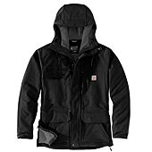Manteau de travail à capuche zippé SUPER DUX - Noir image