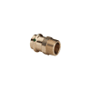 Raccord droit bronze à sertir Femelle - Mâle fixe à visser image 0