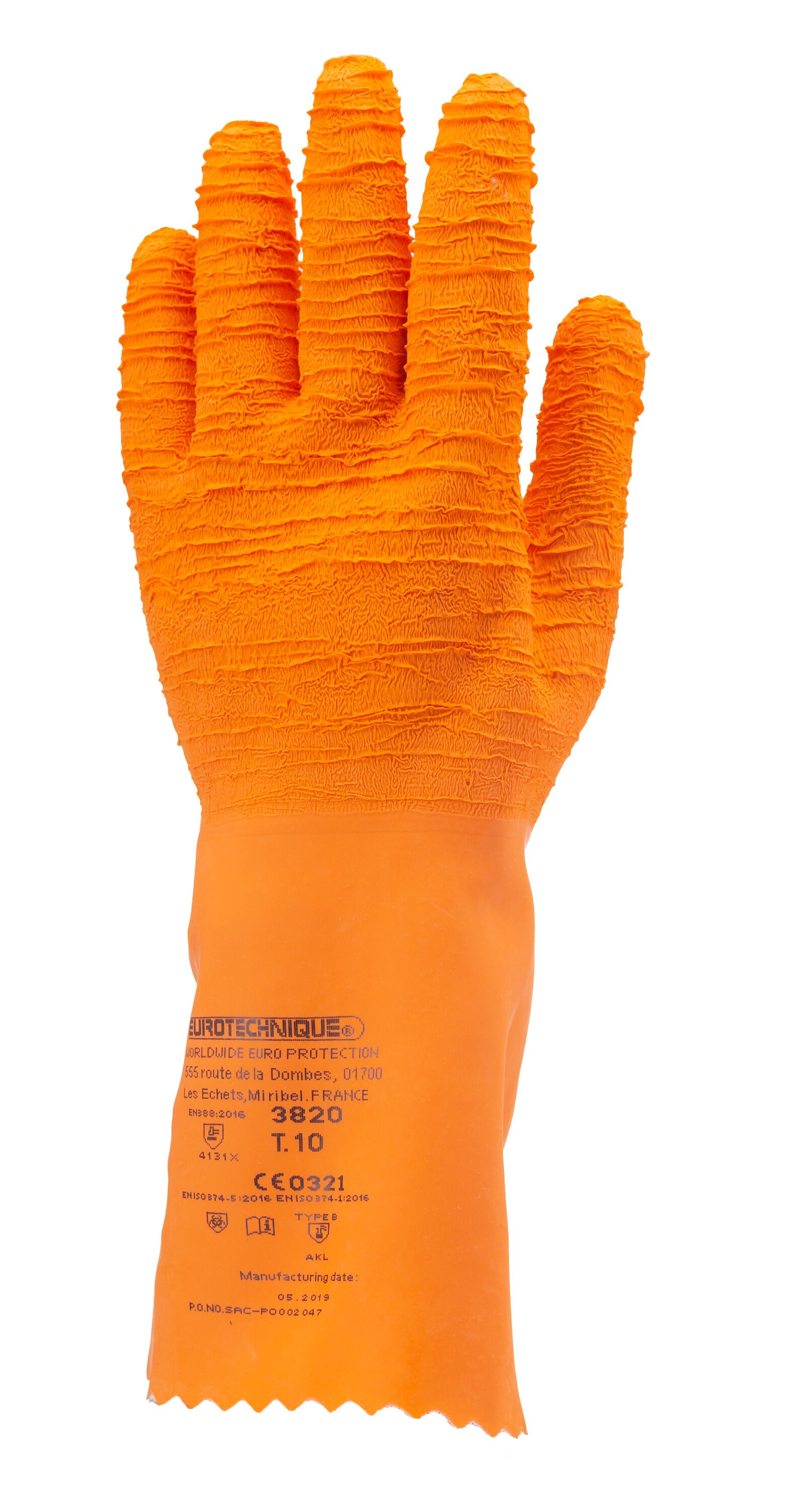 Gant GRIP jaune enduit latex orange Réf. : 3865 - PROSAFE ALGERIE