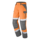 PANTALON ESCORIAL ORANGE FLUO/GRIS CHARCOAL image