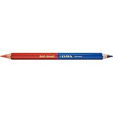 Etui de 12 crayons de marquage Bleu/Rouge LYRA DUO GIANT image