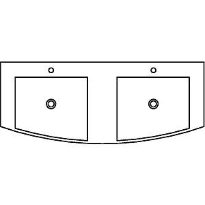 Plan de toilette Ancodesign 147.8cm - Double vasque image