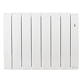 Radiateur électrique connecté à inertie Bilbao 3 Blanc horizontal image