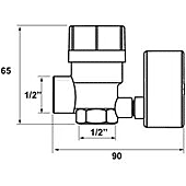 Soupape de sécurite chauffage avec manomètre 3Bars image