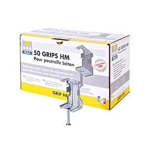 GRIP HM pour attache de suspension sur poutrelle bÃ©ton - Boite de 50 image