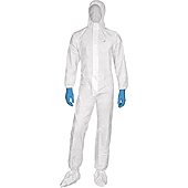 Combinaison de protection non tissée avec cagoule image