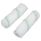 Mini-manchons Tissu enduit pour finition satinÃ©e - Lot de 2 - blanc image