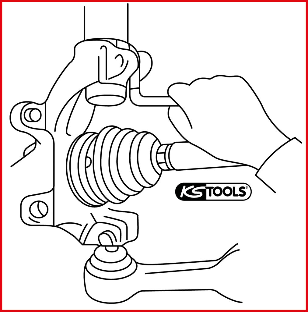 KS Tools - Ecarteur pour fixations de bras de suspension